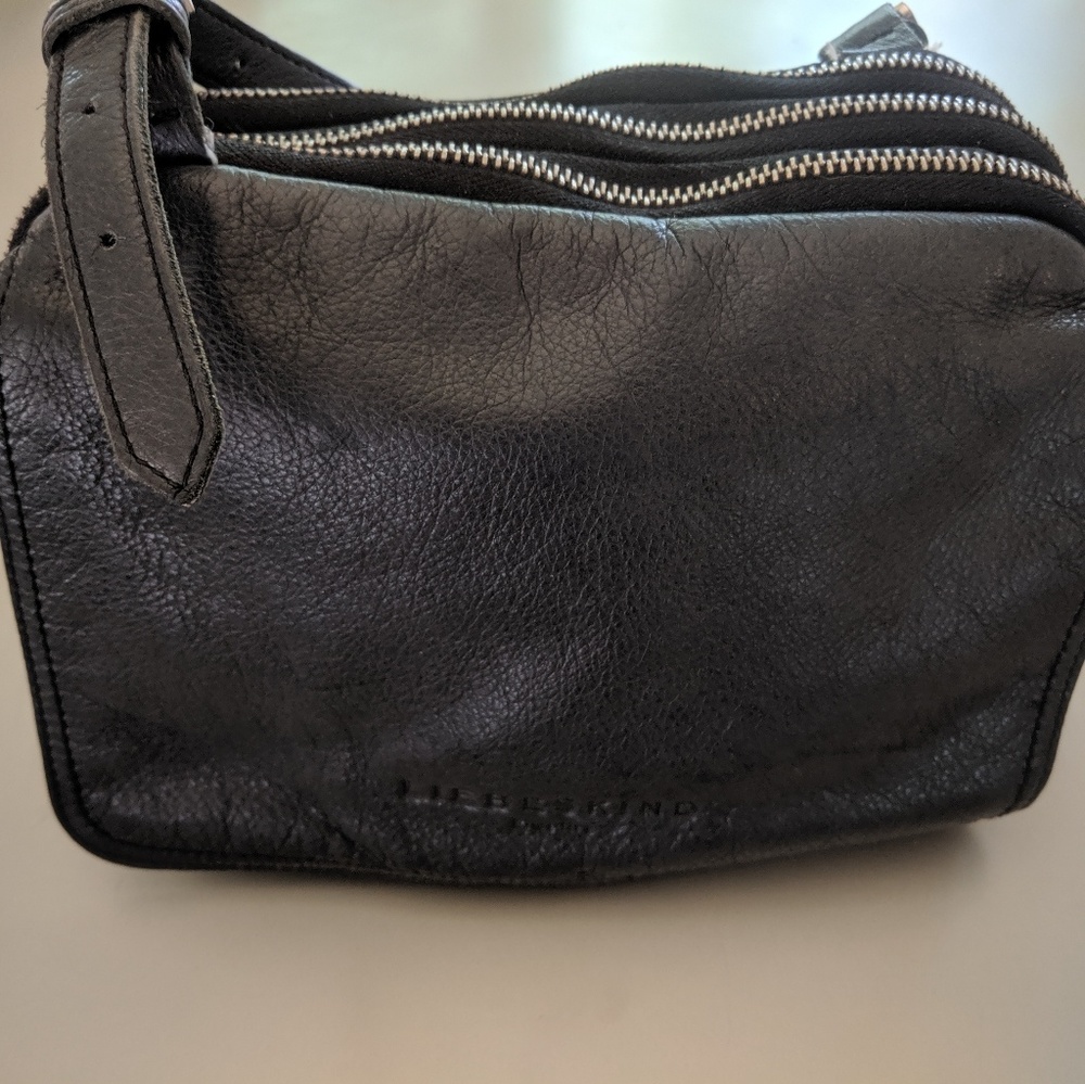 Liebeskind Berlin Black Leather Triple Crossbody